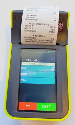 Kasa fiskalna Elzab K10 - Kwity parkingowe